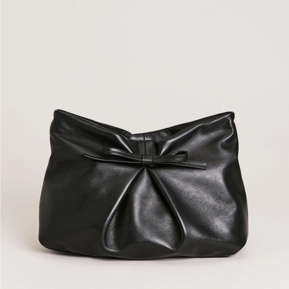 Reformation black Vittoria clutch